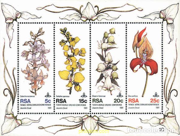 Sellos: 78699 MNH SUDAFRICA 1981 10 CONFERENCIA MUNDIAL SOBRE LAS ORQUIDEAS