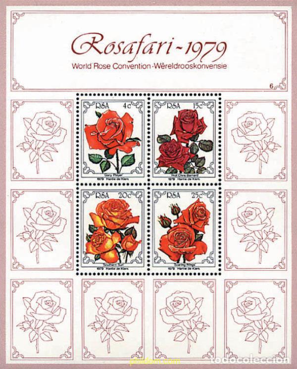 Sellos: 78698 MNH SUDAFRICA 1979 4 CONGRESO DE LA SOCIEDAD DE LA ROSA