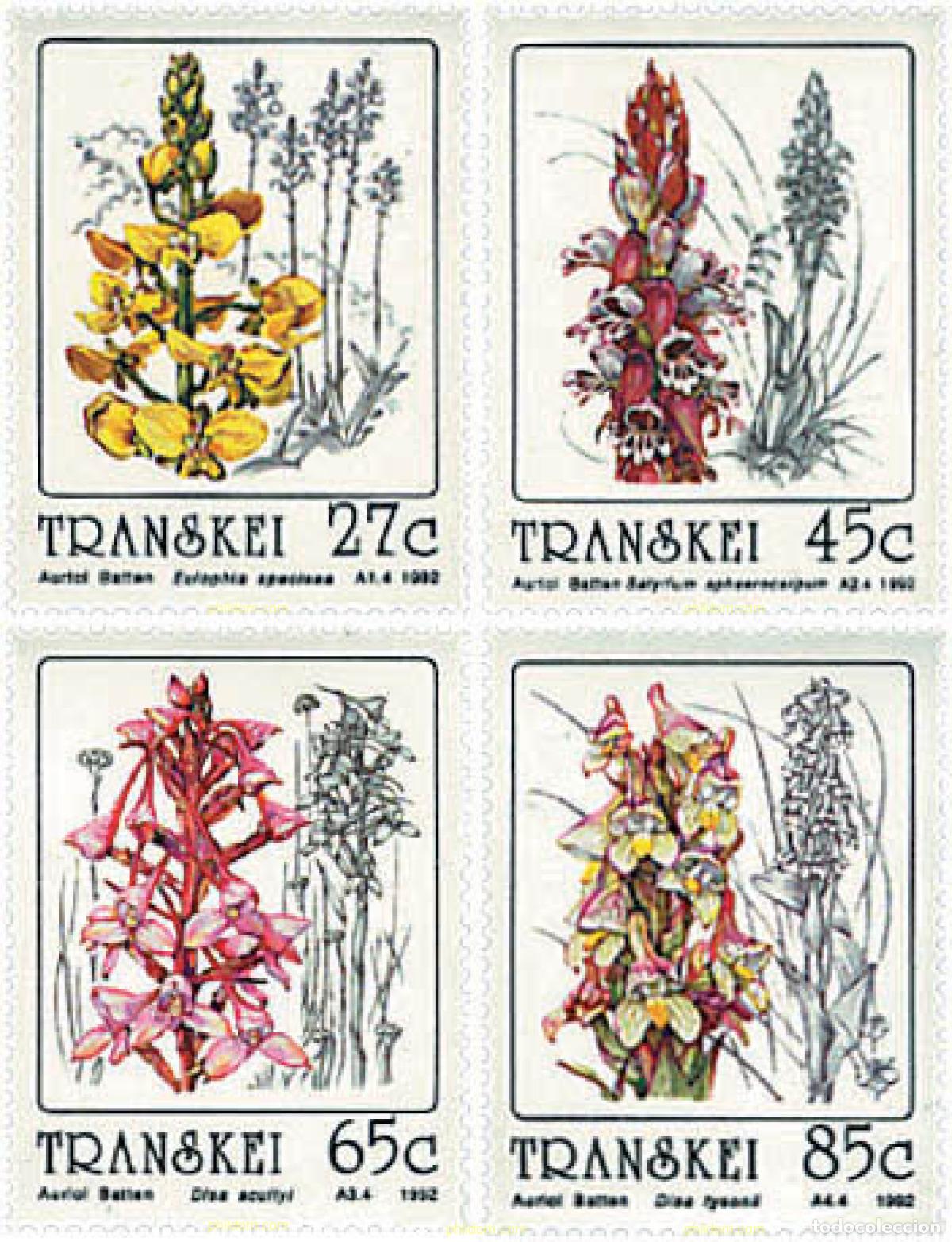 Sellos: 92306 MNH TRANSKEI 1992 ORQUIDEAS