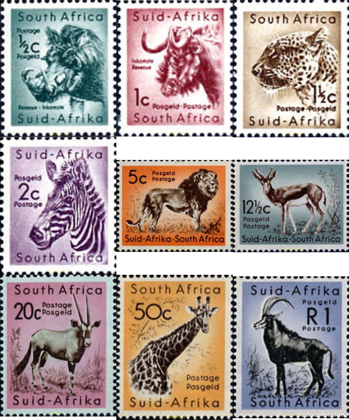 Sellos: 284916 MNH SUDAFRICA 1961 FAUNA DE SUDAFRICA