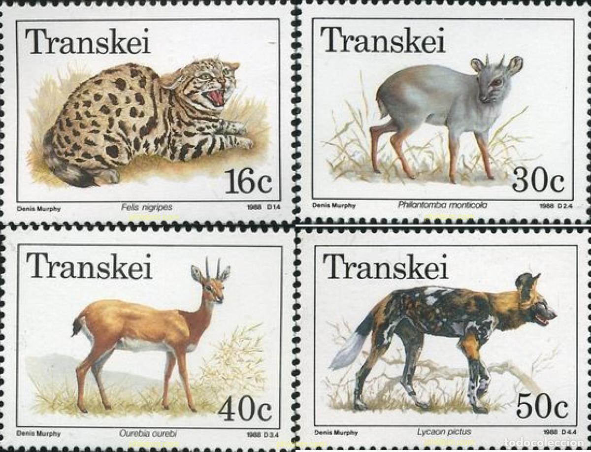 Sellos: 28747 MNH TRANSKEI 1988 MAMIFEROS