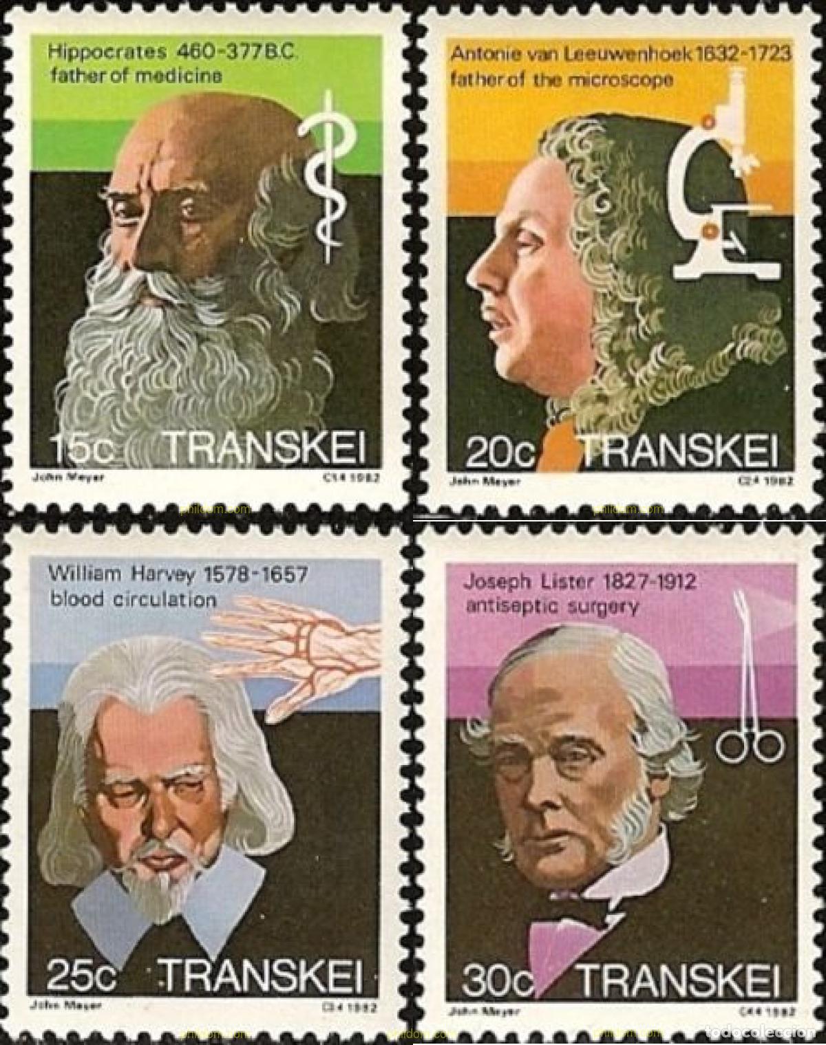 Sellos: 187634 MNH TRANSKEI 1982 CIENTIFICOS DE LA MEDICINA