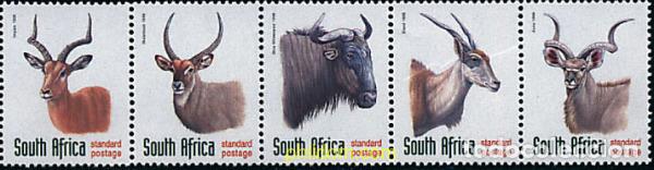 Sellos: 6294 MNH SUDAFRICA 1998 FAUNA