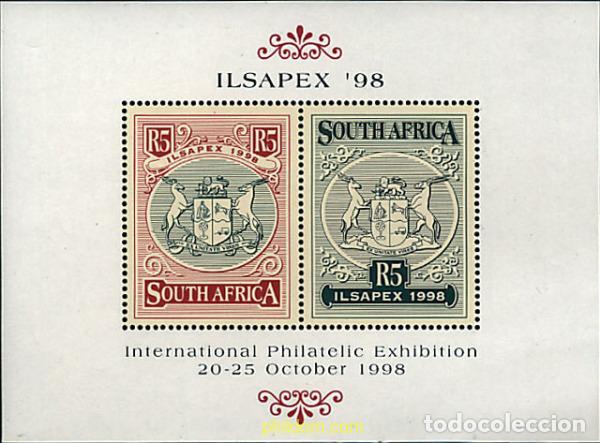 Sellos: 78741 MNH SUDAFRICA 1998 ILSAPEX 98. EXPOSICION FILATELICA INTERNACIONAL