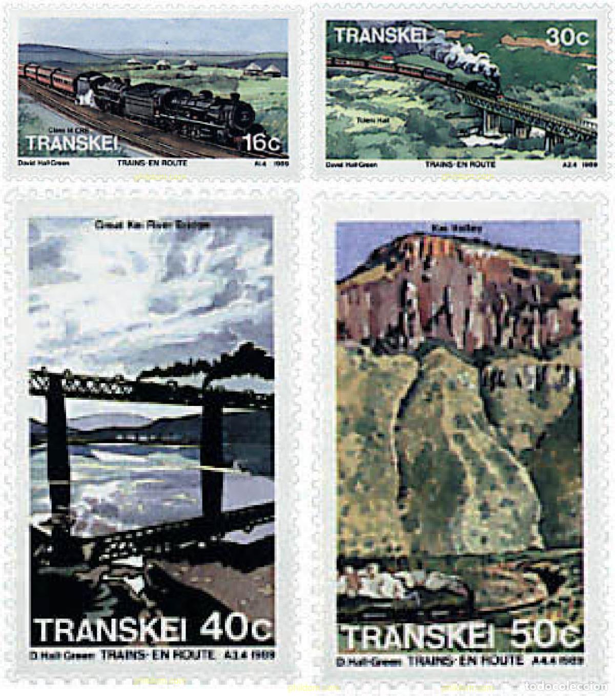 Timbres: 59240 MNH TRANSKEI 1989 TRENES EN RUTA