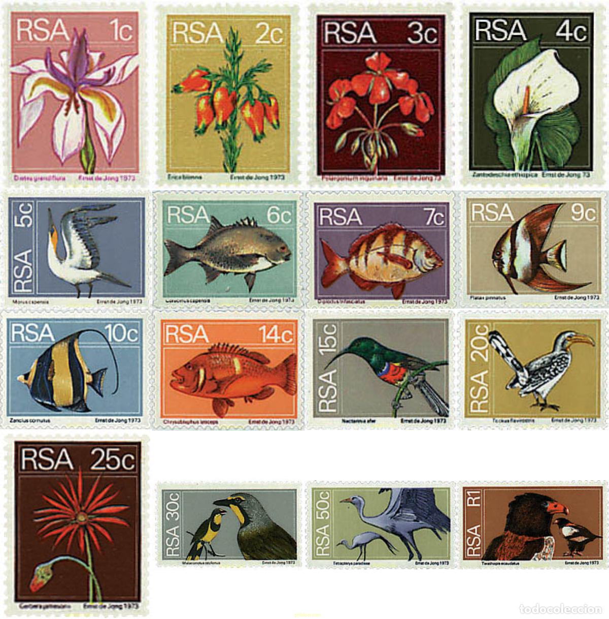 Sellos: 96406 MNH SUDAFRICA 1974 FAUNA Y FLORA DE SUDAFRICA