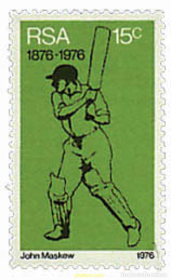 Sellos: 27721 MNH SUDAFRICA 1976 100 ANIVERSARIO DEL CRICKET
