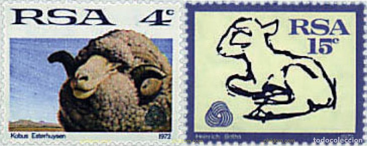 Sellos: 79564 MNH SUDAFRICA 1972 CORDEROS