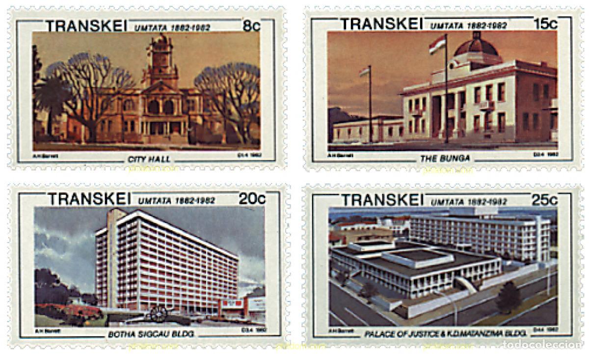 Selos: 42409 MNH TRANSKEI 1982 CENTENARIO DE LA MUNICIPALIDAD DE UMTATA