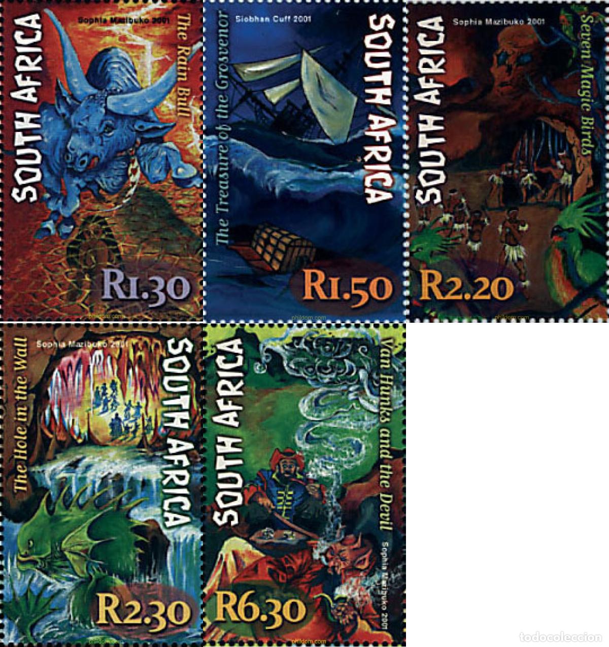 Sellos: 75542 MNH SUDAFRICA 2001 MITOS Y LEYENDAS SUDAFRICANAS