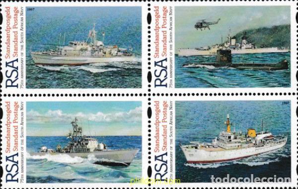 Sellos: 150175 MNH SUDAFRICA 1997 75 ANIVERSARIO DE LA MARINA