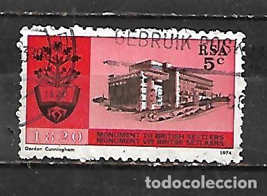Sellos: 1974: Inauguraci&oacute;n del monumento a los colonos brit&aacute;nicos en Grahamstown (usado)