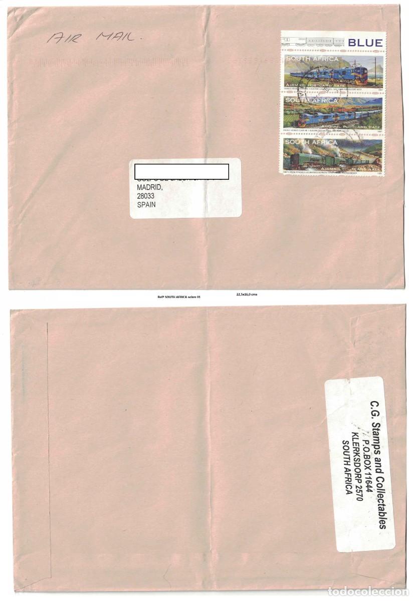 Sellos: South Africa cover 16x22,5 cms, sent to Madrid -Spain