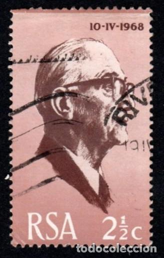 Sellos: R. Sud&aacute;frica. Presidente Fouche. 1968. YT-311. Usado