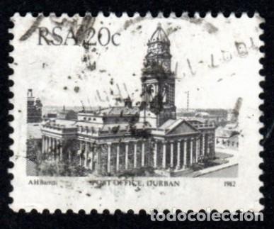 Sellos: R. Sud&aacute;frica. Oficina Postal. Durban. 1972. YT-597. Usado