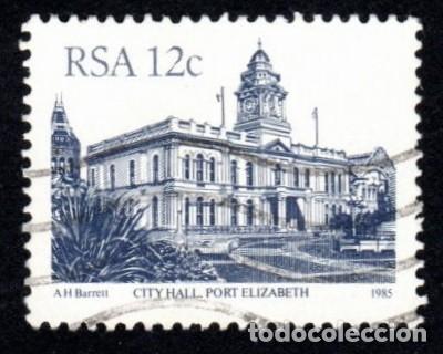 Sellos: R. Sud&aacute;frica. Ayuntamiento de Port. 1985. YT-583. Usado