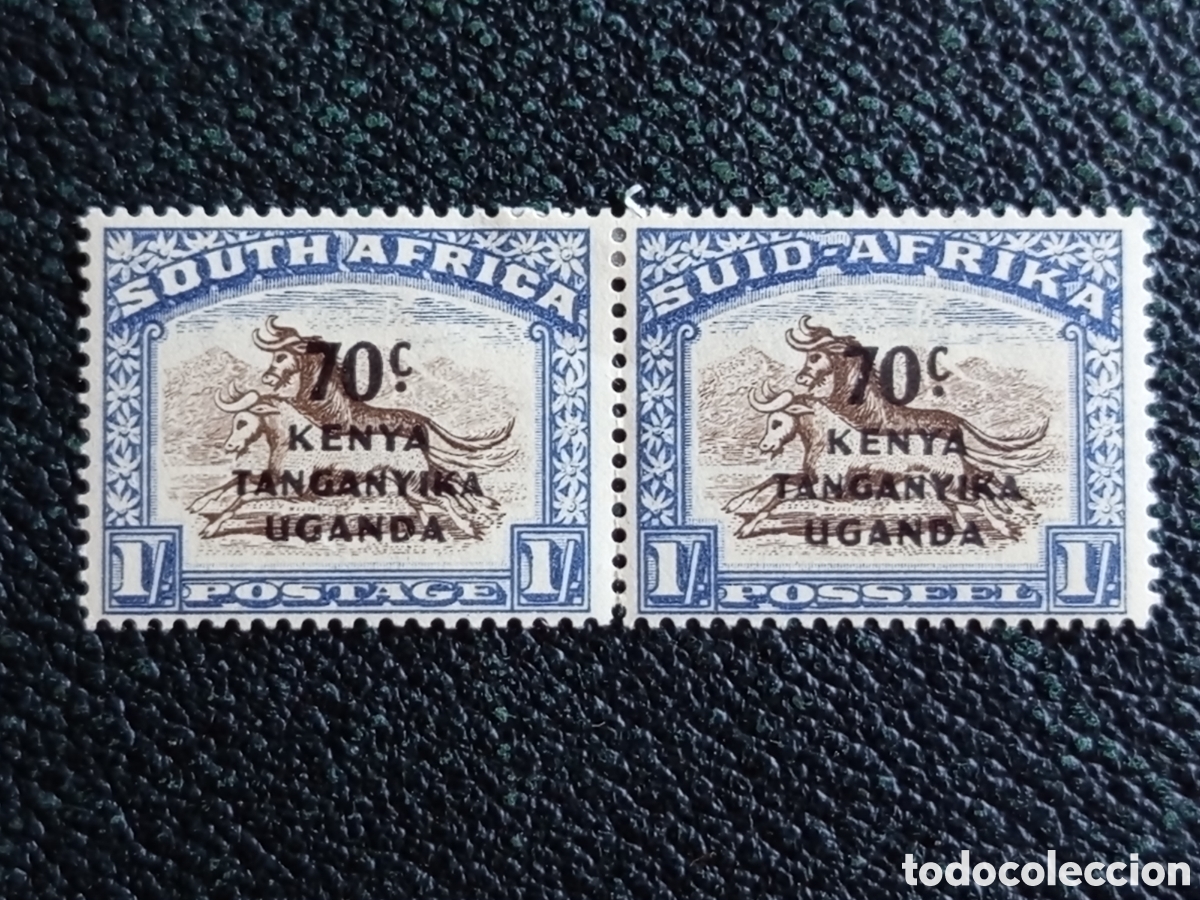Sellos: &rdquo;KUT 1941 SG154 70c sobre 1/- Sud&aacute;frica par biling&uuml;e MH&rdquo;*