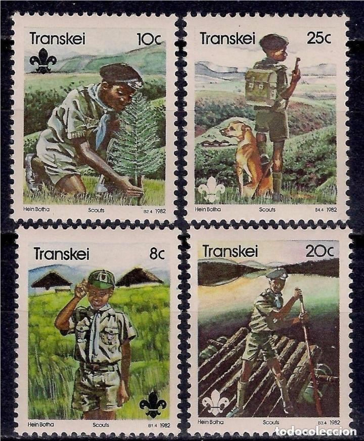 Sellos: Transkei 1982 Ivert 103/6 *** 75&ordm; Aniversario del Scoutismo - Actividades de los Scouts