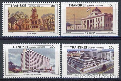 Sellos: Transkei 1982 Ivert 111/4 *** Centenario de la Ciudad de Umtata - Arquitectura - Monumentos