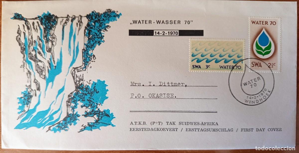 Sellos: 1970-SUDAFRICA. WATER-WASSER 70 FDC MUY RARO Y DIFICIL