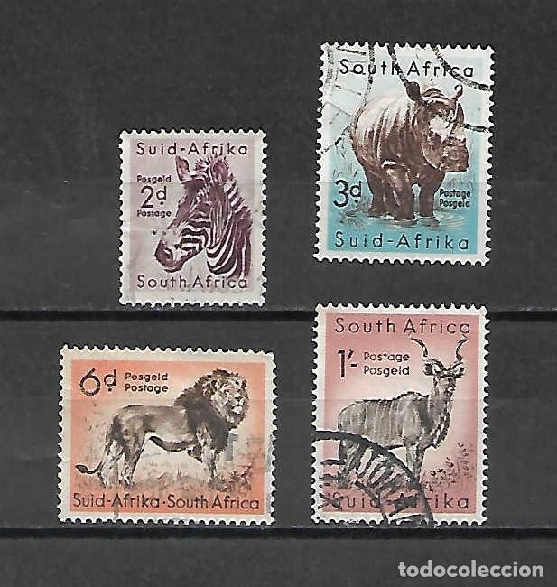 Sellos: Animales salvajes de SUDAFRICA, sellos a&ntilde;o 1954