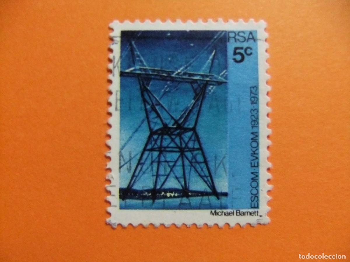 Sellos: 48 RSA 1973 / 50 ANIVERSARIO ELECTRICIDAD / YVERT 339 FU