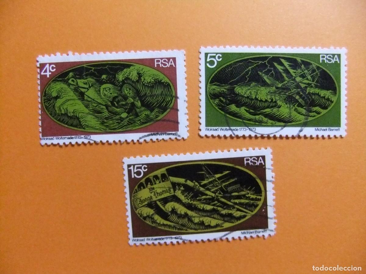 Sellos: 48 RSA 1973 / BICENTENARIO DEL SALVAMENTO BARCO DESTRIUDO / YVERT 346 FU