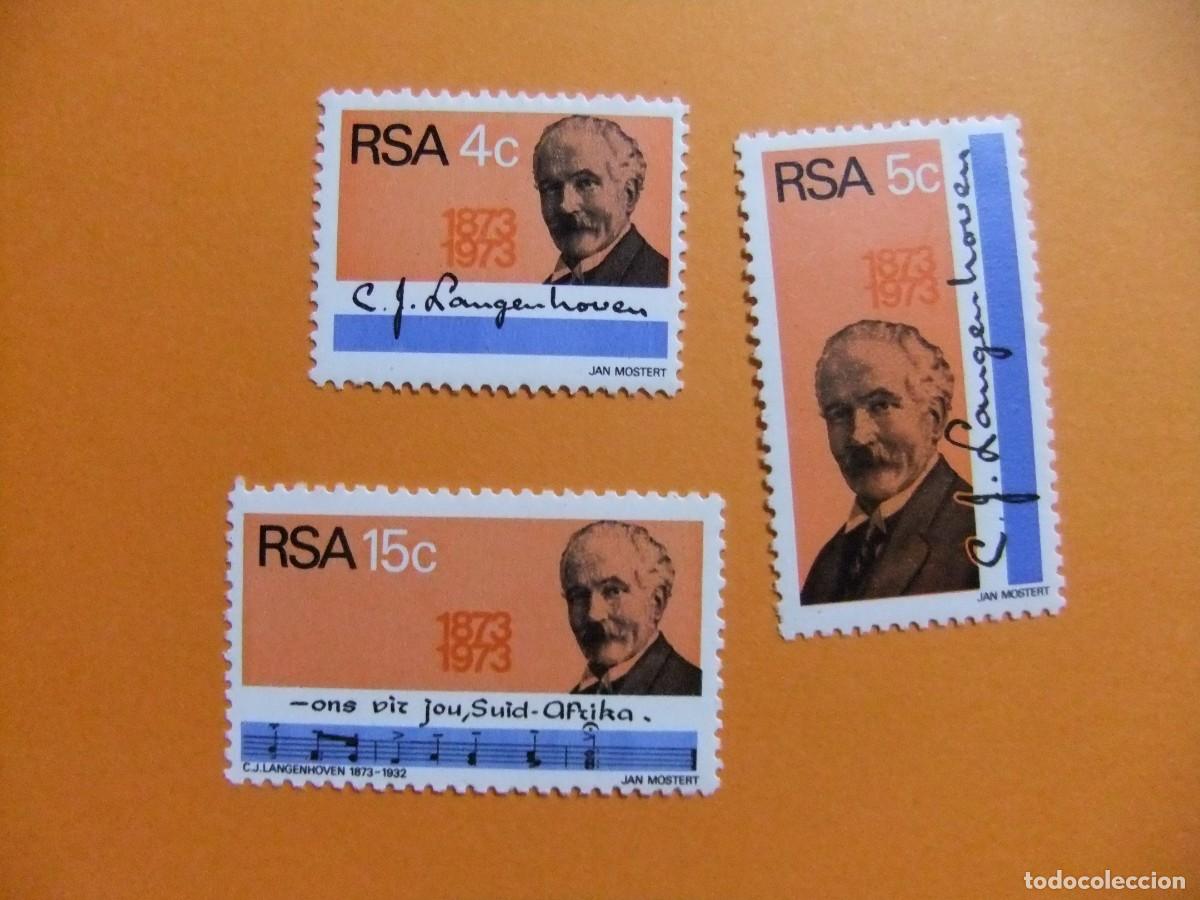 Sellos: 48 RSA 1973 / CORNELIS JACOB LANGENHOVEN / YVERT 347 / 349 MNH