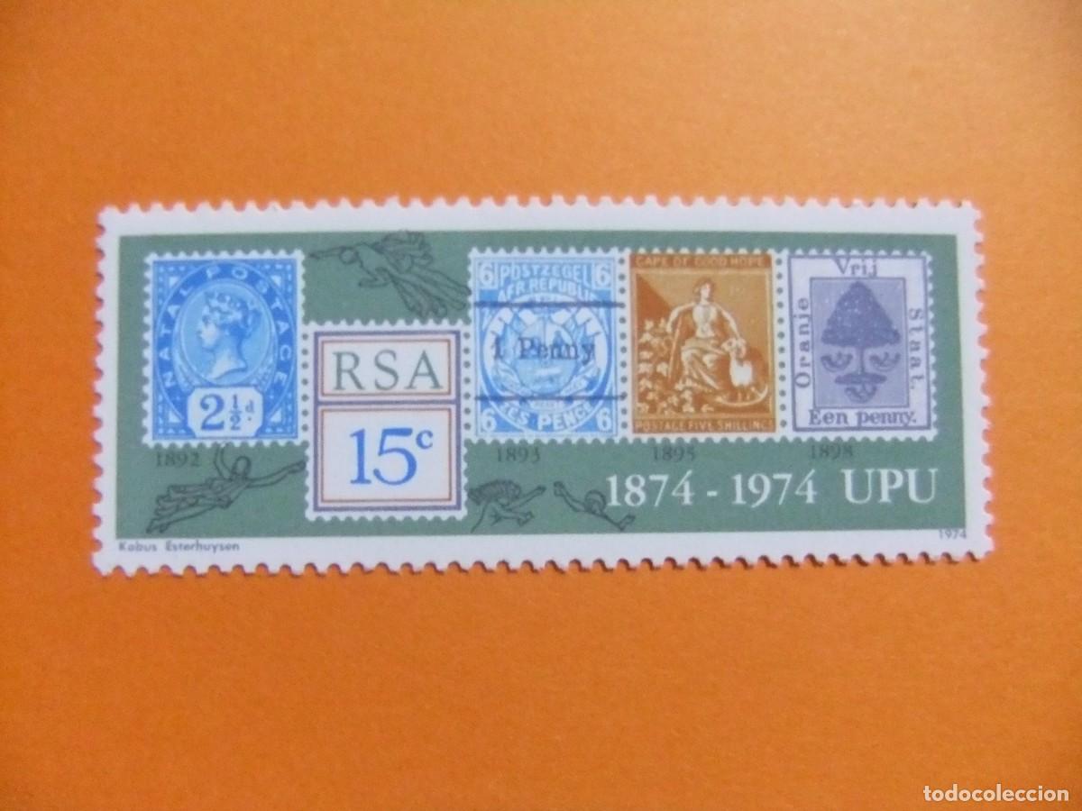 Sellos: 48 RSA 1974 / CENTENARIO de U.P.U. / YVERT 358 MNH