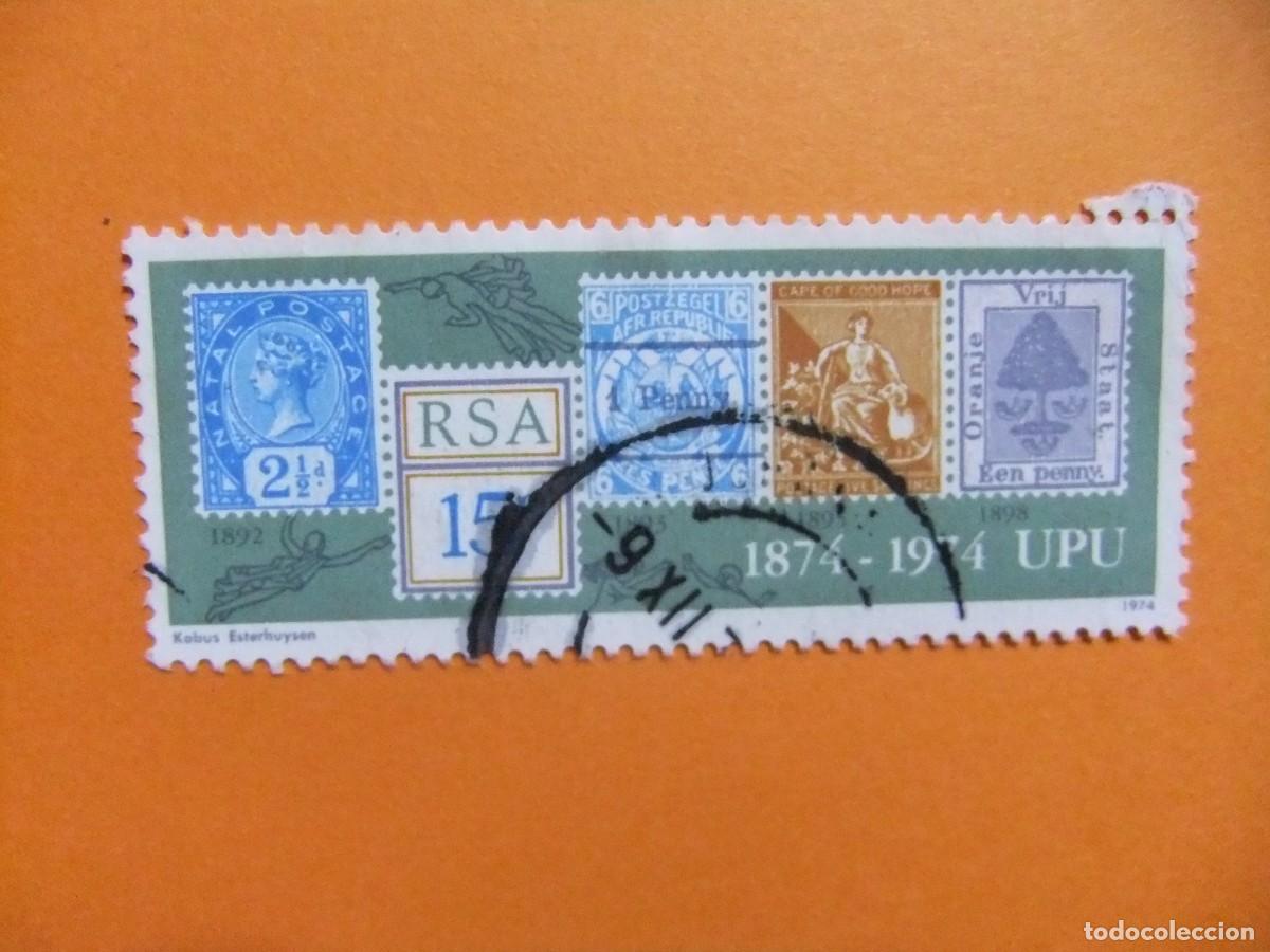 Sellos: 48 RSA 1974 / CENTENARIO de U.P.U. / YVERT 358 FU