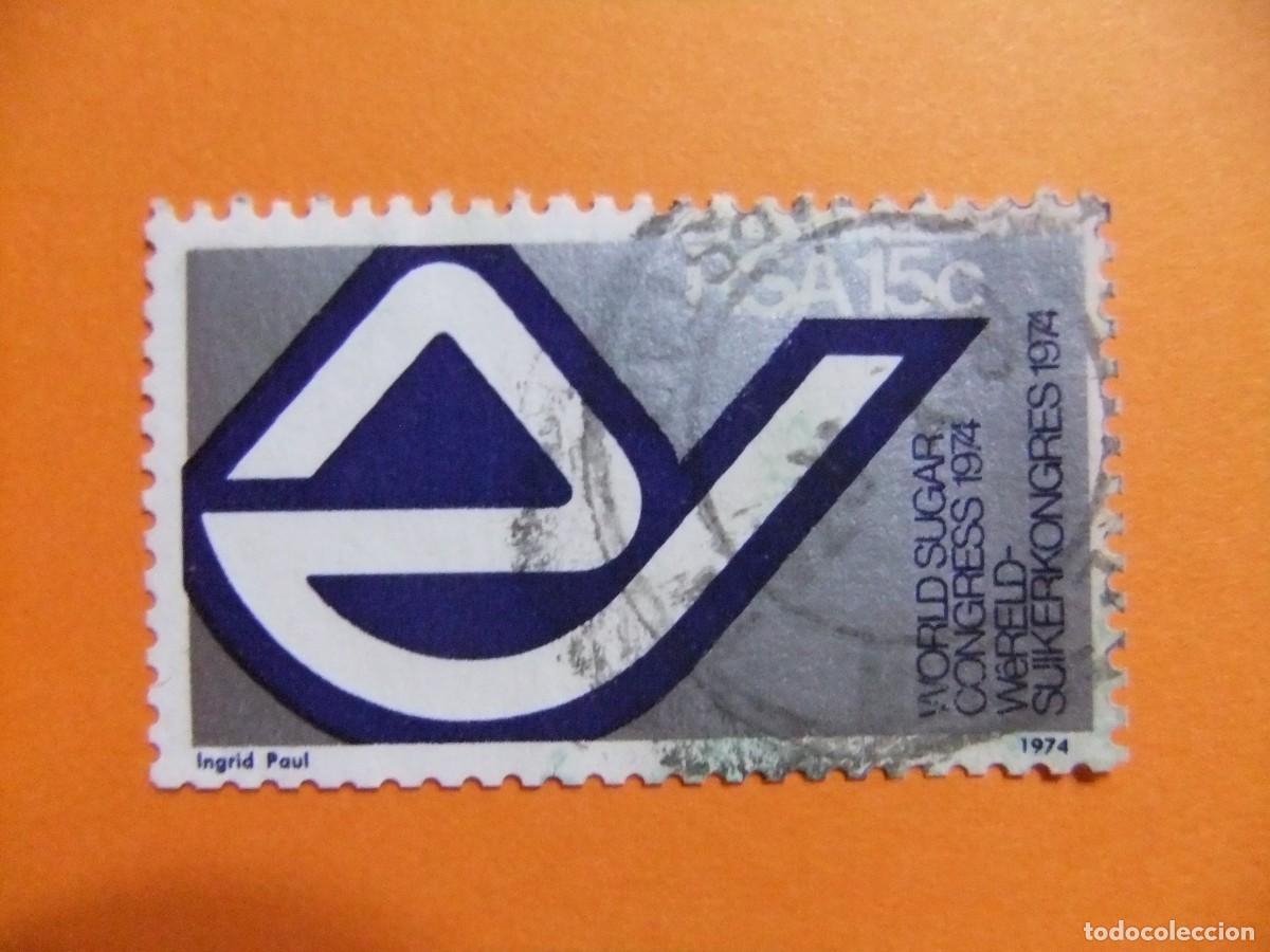 Sellos: 48 RSA 1974 / XV CONGRESO MUNDIAL de la CA&Ntilde;AA de AZUCAR / YVERT 355 FU