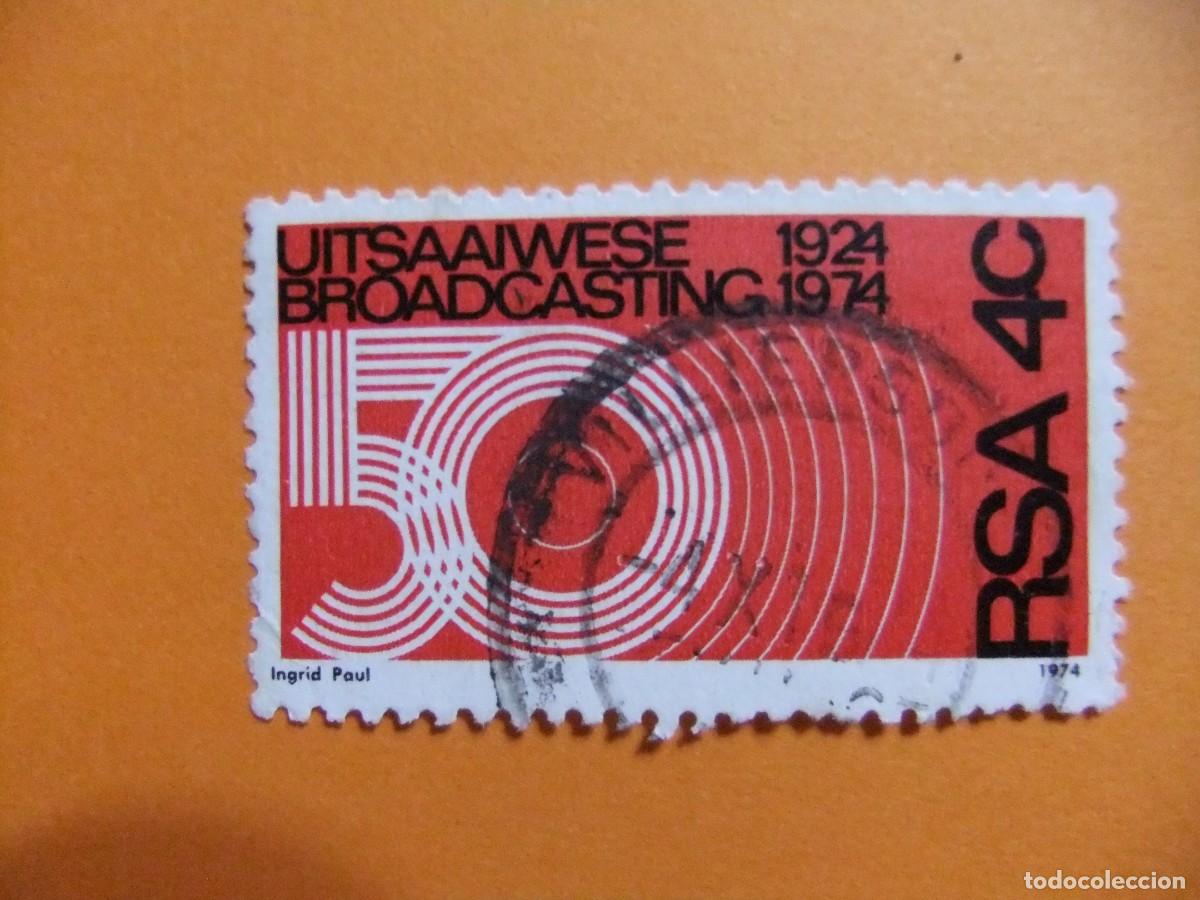 Sellos: 48 RSA 1974 / 50 ANIVERSARIO de la RADIODIFUSION / YVERT 357 FU