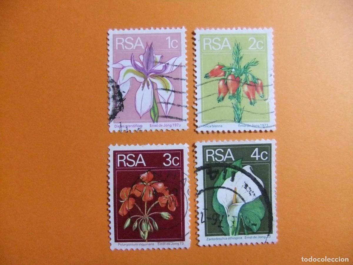 Sellos: 48 RSA 1974 / FLORA FLORES / YVERT 359 +360 + 361 + 362 FU