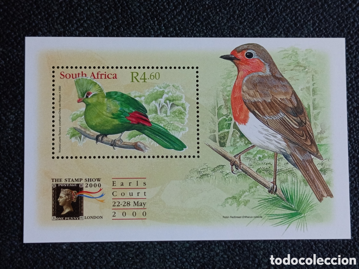 Sellos: Hojita Bloque Sud&aacute;frica 2000 Stamp Show MNH - Michel n&ordm; Bl 80 / SACC n&ordm; 1254