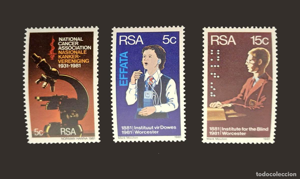 Selos: 3 sellos de Sud&aacute;frica RSA nuevos MNH **