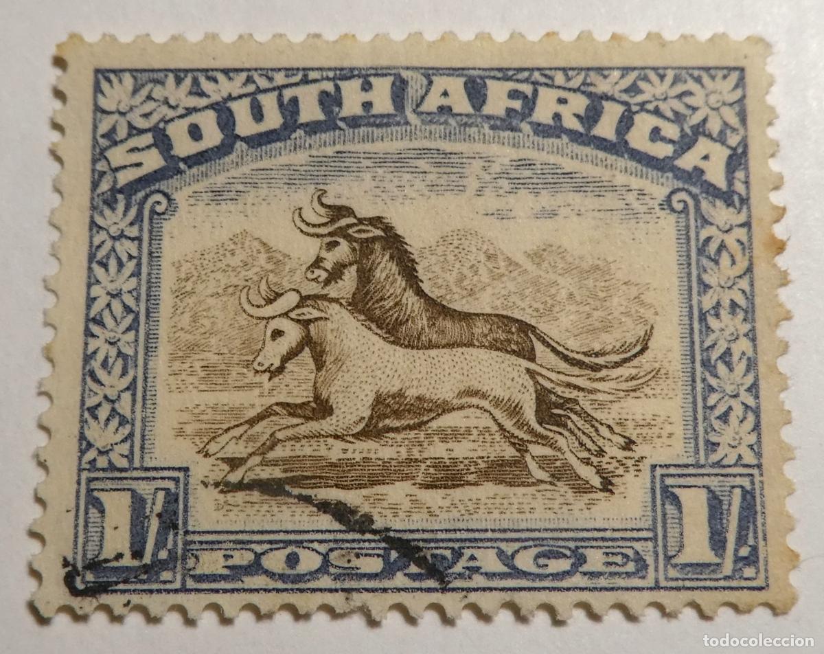 Sellos: Sello postal de Sud&aacute;frica 1 Shilling 1950