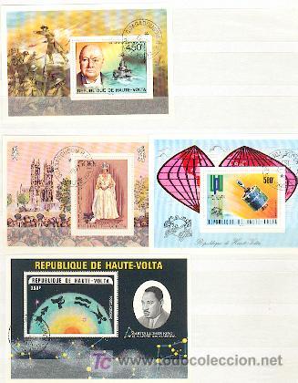 Sellos: Haute Volta & 4 Bloques (2) - Foto 1
