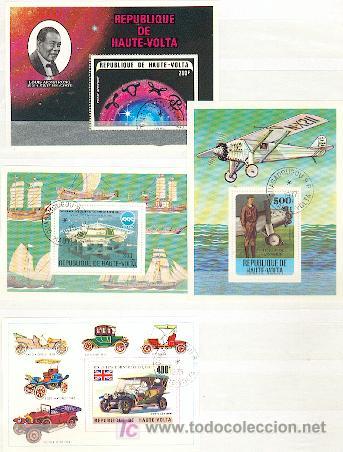 Sellos: Haute Volta & 4 Bloques (4) - Foto 1