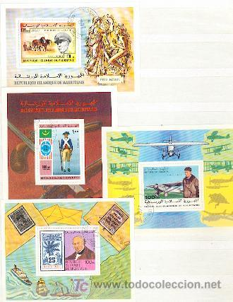 Sellos: Mauritania & 4 bloques 81) - Foto 1