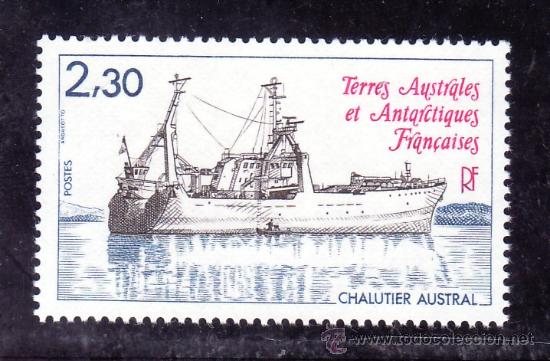 Briefmarken: tierras australes & antarticas francesa 100 sin charnela, barco arrastrero