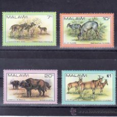 Sellos: MALAWI 362/5 SIN CHARNELA, FAUNA, ANIMALES SILVESTRES 