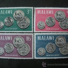 Sellos: MALAWI 1965 IVERT 22/5 *** PUESTA EN CIRCULACIÓN DE LA MONEDA NACIONAL 