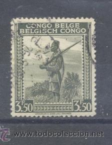 Sellos: Congo Belga-, 1942 usado - Foto 1