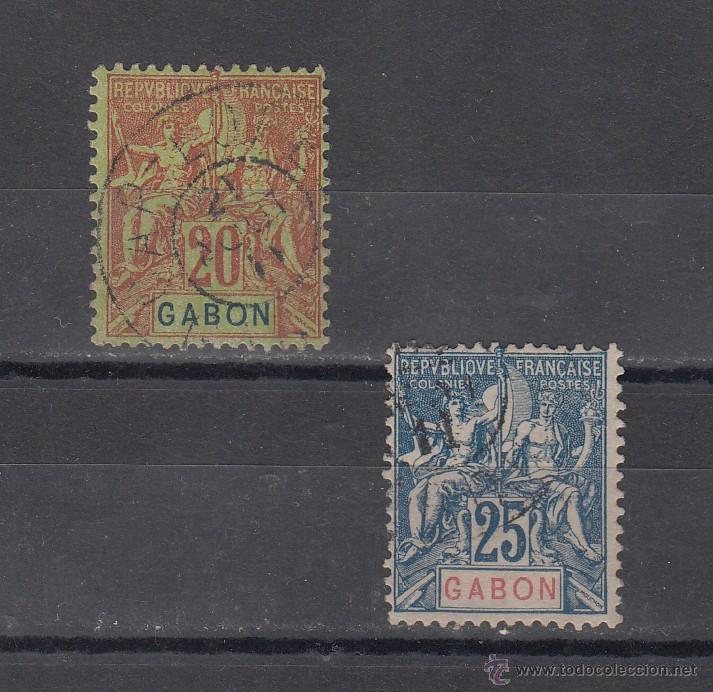 Sellos: gabon  22/3 usada, - Foto 1