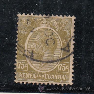 Sellos: Kenya-Uganda  9 usada, george V, - Foto 1