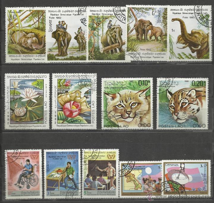 Sellos: LOTE DE SELLOS DE LAOS - Foto 1