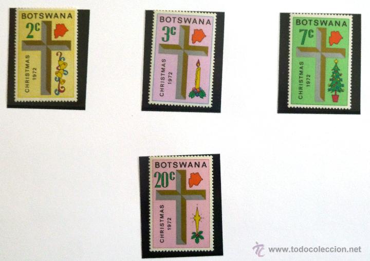 Stamps: SELLOS BOSTWANA 1972. 4 VALORES NUEVOS. NAVIDAD.