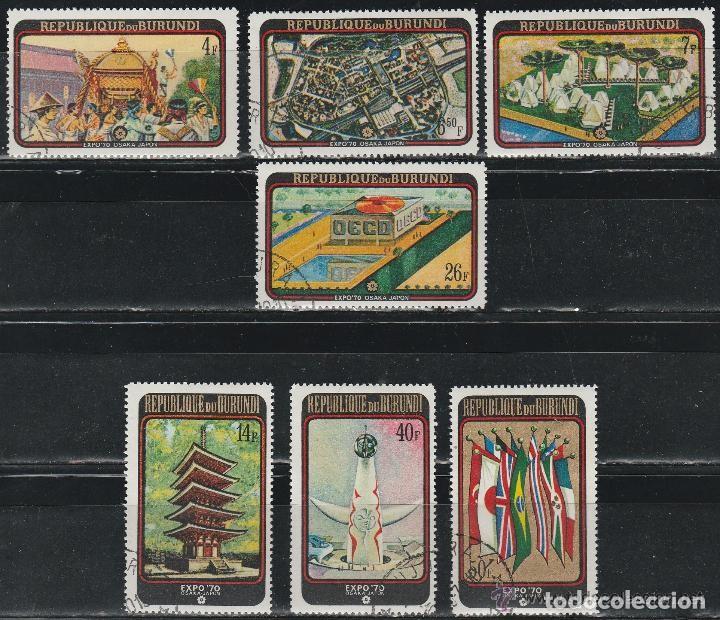 Selos: REPUBLICA DE BURUNDI. 1970 .SERIE FERIA MUNDIAL OSAKA JAPON 70'*.MH