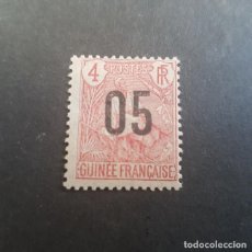 Sellos: GUINÉE,GUINEA FRANCESA,1912,PASTOR FULA,SOBRECARGA,SCOTT-YVERT 56*,NUEVO,SEÑAL FIJASELLO,(LOTE AG). Lote 152647022