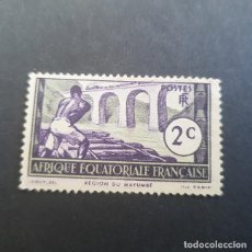 Sellos: ÁFRICA ECUATORIAL FRANCESA,1937-1940,EXPLOTACIÓN FORESTAL,SCOTT-YVERT 34,NUEVO SIN GOMA,(LOTE AG). Lote 153210854